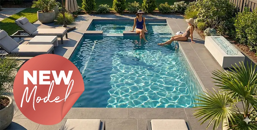 Aquatechnics Saint-Luxe fibreglass pool design