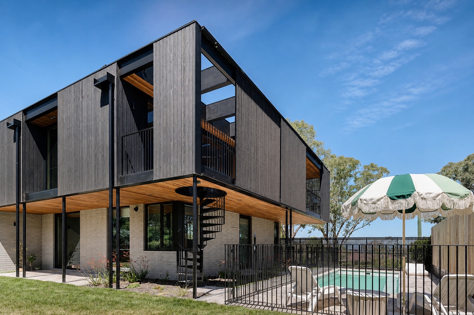 Ainslie home, swimming pool and complete outdoor setting